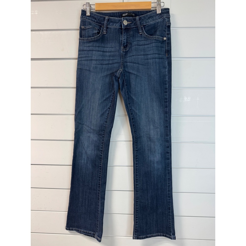 Simply Vera Vera Wang Womens Bootcut Jeans Dark Wash Stretch Denim Size 4
